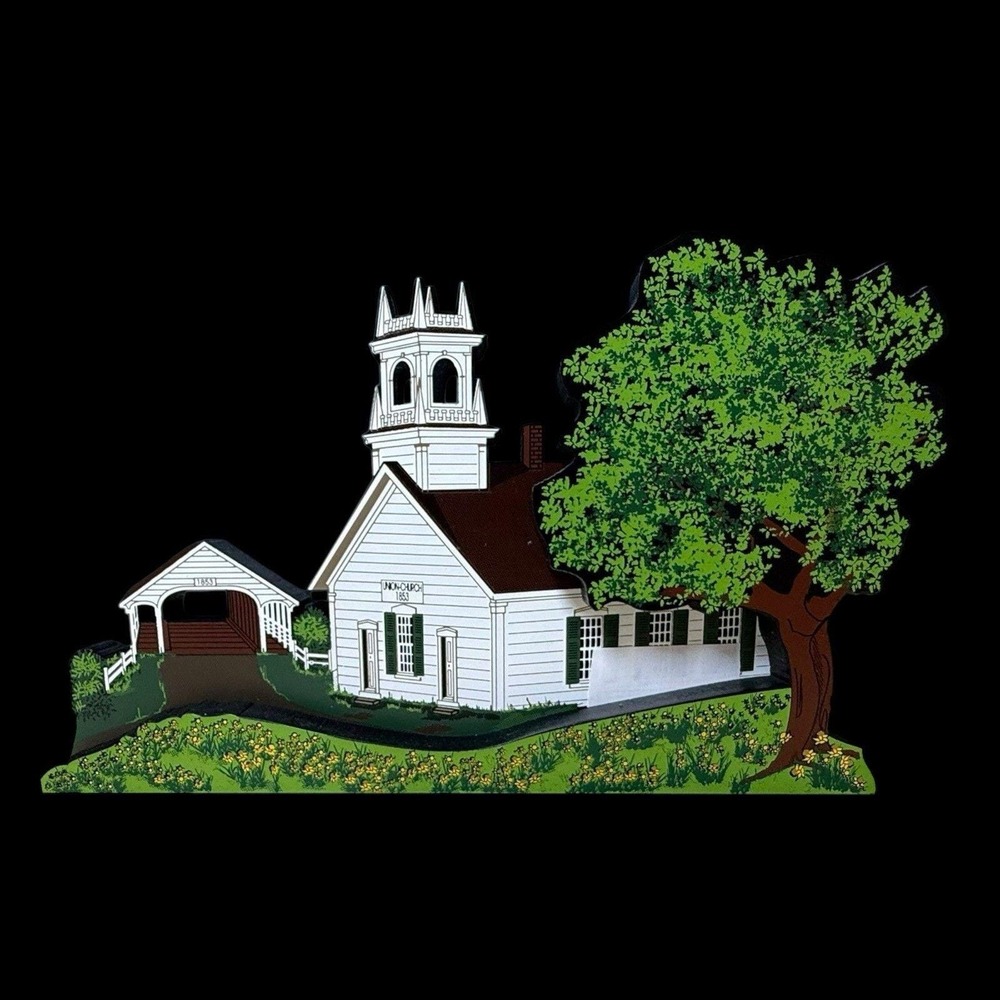 God's Summer Palette Country Church - Stark,‎ NH Shelia's Wood Shelf Sitter 1999